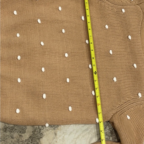Loft Polka Dot Sweater Neutral Size Medium EUC - Picture 8 of 9